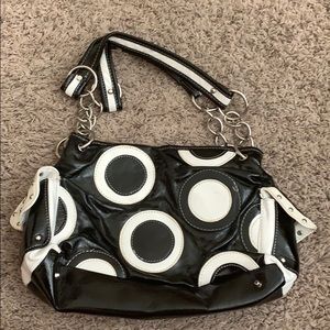 Polka dot chain purse